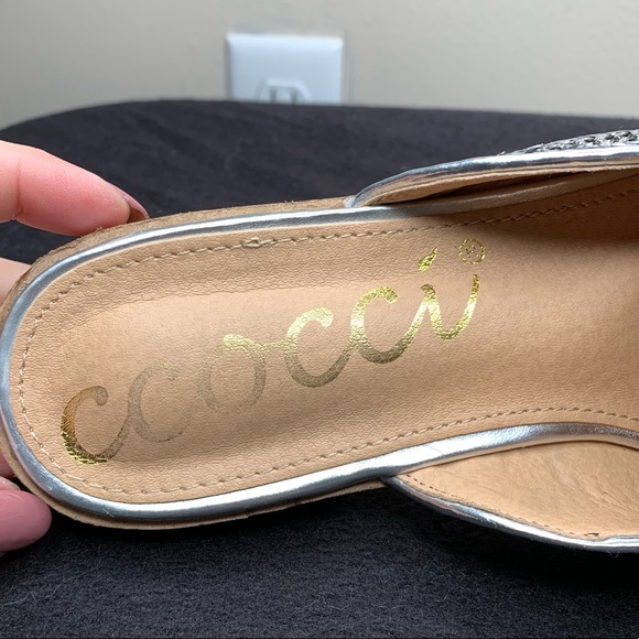 CCOCCI “Mint Metallic” Slip On Mule Slides - Picture 8 of 9